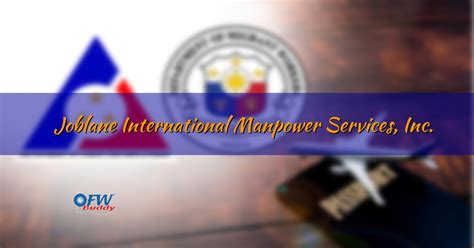 joblane agency|JOBLANE INTERNATIONAL MANPOWER SERVICES .
